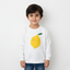 WHITE "LEMON" PRINTED TERRY FABRIC SWEATSHIRT