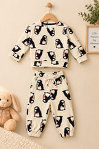Cream Penguin Cozy Luxe Suit