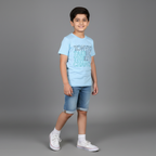 SKY BLUE TAKE THE CHANCE PRINTED T-SHIRT FOR BOYS