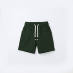 Load image into Gallery viewer, DARK GREEN PLAIN SHORTS FOR UNISEX
