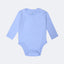 SKY BLUE PLAIN FULL SLEEVES HALF BODY ROMPER