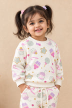 White Muffin Cozy Luxe Sweatshirt