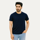 NAVY BLUE "KEEP ON GOING" PRINT T-SHIRT FOR MEN