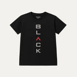 BLACK "BLACK" PRINT T-SHIRT FOR MEN