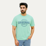 SKY BLUE "ORIGINAL" PRINT T-SHIRT FOR MEN