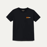 BLACK "ROGER" PRINT T-SHIRT FOR MEN