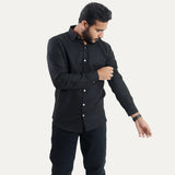 BLACK - PREMIUM QUALITY CASUAL SHIRT FOR MEN