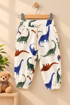 White Dino Cozy Luxe Pajama