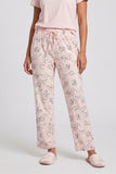 Pink Lion Print Trousers For Girls / Womens