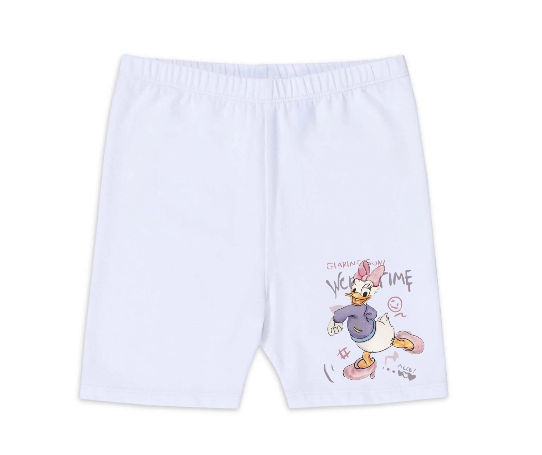 KIDS PLAY SHORT WHITE DAISY DUCK - WONDER NATION Main image