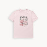 PINK NEUTRAL PRINT T-SHIRT FOR WOMEN
