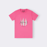 Load image into Gallery viewer, PINK BEAUTIFUL PRINT T-SHIRT FOR WOMEN
