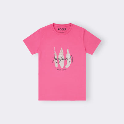 PINK BEAUTIFUL PRINT T-SHIRT FOR WOMEN