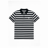 CREAM WITH NAVY BLIUE STRIPES STRIPES POLO FOR MEN
