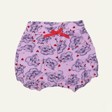 LIGHT PURPLE TEDDY DOUBLE POCKET SHORT FOR GIRLS