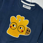 Blue Giraffe Fleece Fabrc Sweatshirt