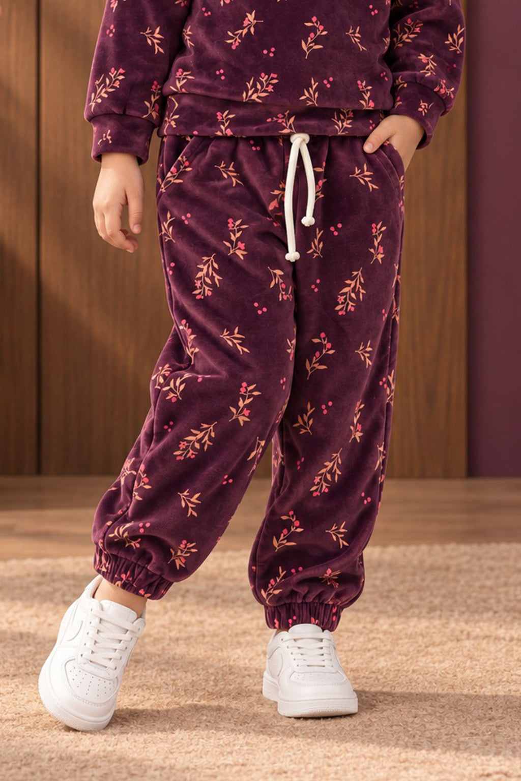 Purple Flowers Cozy Luxe Pajama