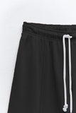 BLACK STRAIGHT FIT JOGGING TROUSER FOR WOMEN