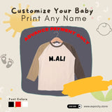 CUSTOMIZE YOUR NAME PRINT ON CREAM MULTI COLOR SLEEVES FULL SLEEVES T-SHIRT