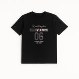 BLACK "06" PRINT T-SHIRT FOR MEN