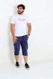 WHITE "UNLIMITED" PRINT T-SHIRT FOR MEN