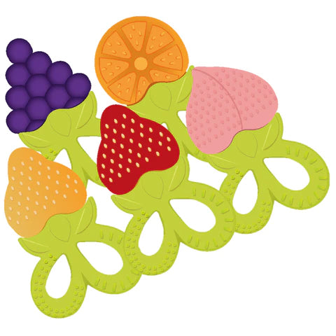 CUDDLES SILICONE TEETHER RED STRAWBERRY