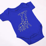 Load image into Gallery viewer, ROYAL BLUE &quot;GIRAFFE&quot; PRINTED ROMPER FOR SUMMERS
