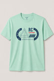 Sea Green "Authentic Wear" Print T-Shirt For Men