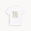 WHITE FLOWERS PRINT T-SHIRT FOR WOMEN