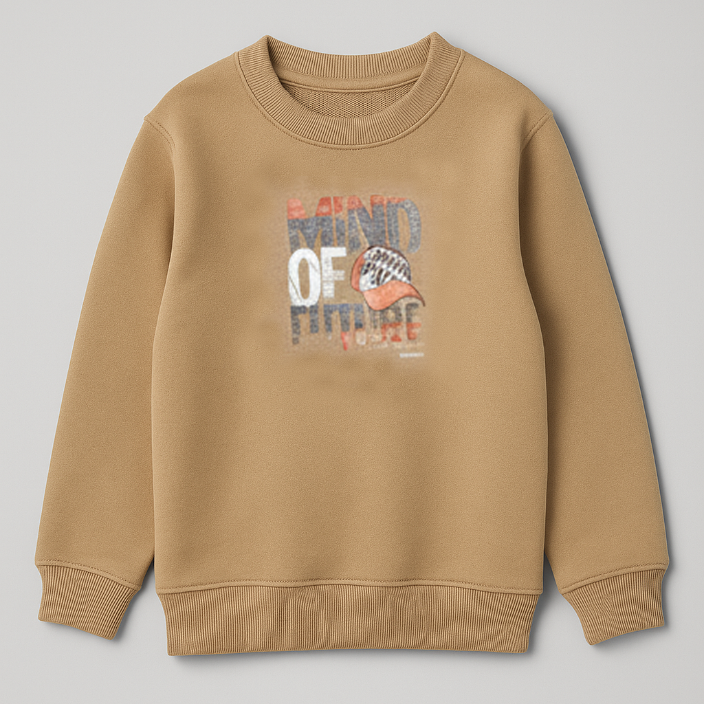 Brown Mind Of Terry Fabric Sweatshirt Secondary image