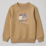 Brown Mind Of Terry Fabric Sweatshirt
