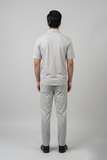 Grey Jersy Fabric Double Pocket Trouser & Shirt Suit For Men
