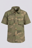 Camouflage Print Half Sleeves Casual Shirt