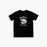 BLACK GOOD THINGS PRINT T-SHIRT FOR WOMEN
