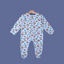 BLUE TEDDY & RAINBOW PRINT FULL BODY FULL SLEEVES ROMPERS