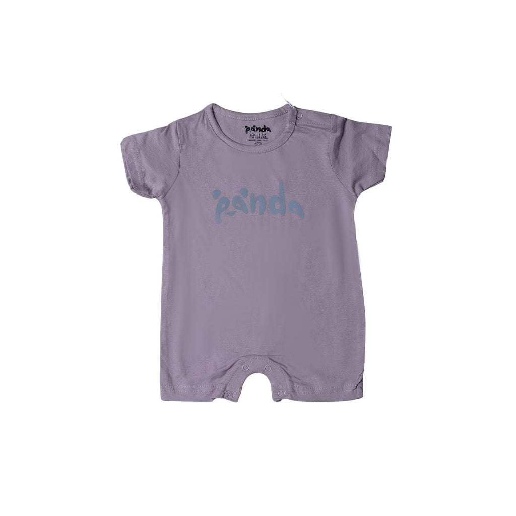LIGHT PURPLE PANDA PRINT HALF BODY ROMPER