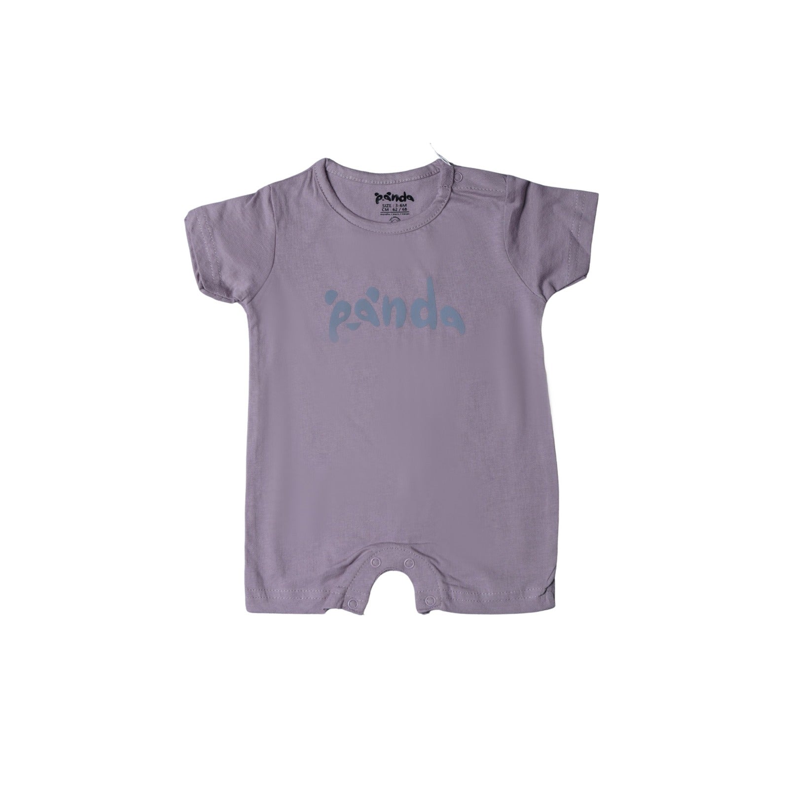 LIGHT PURPLE PANDA PRINT HALF BODY ROMPER