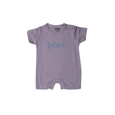 LIGHT PURPLE PANDA PRINT HALF BODY ROMPER