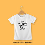 CUSTOMIZE BAKRA EID PRINT ON WHITE HALF SLEEVES T-SHIRT