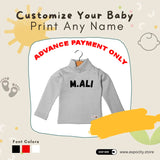 CUSTOMIZE YOUR NAME PRINT ON HAZEL GREY FULL SLEEVES HINECK