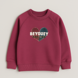 Purple Heart Fleece Fabric Sweatshirt