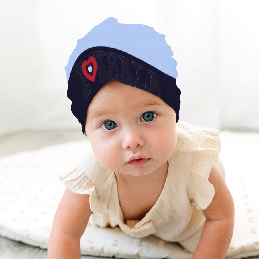 BLUE & BLACK "I LOVE KHALA" PRINTED CAP UNISEX Main image
