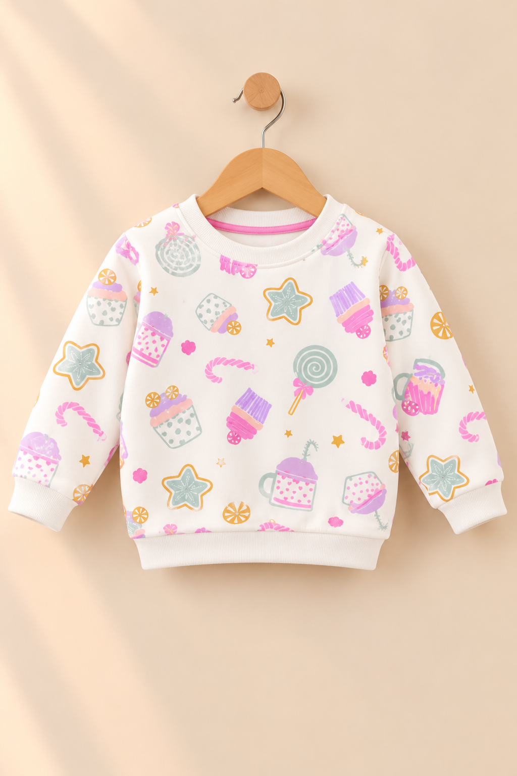 White Muffin Cozy Luxe Sweatshirt