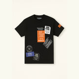 BLACK "DO YOUR JOBS" PRINT T-SHIRT FOR MEN