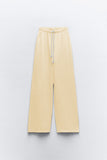 CREAM STRAIGHT FIT JOGGING TROUSER FOR WOMEN