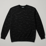 Black Pattern Sweatshirt For Mens