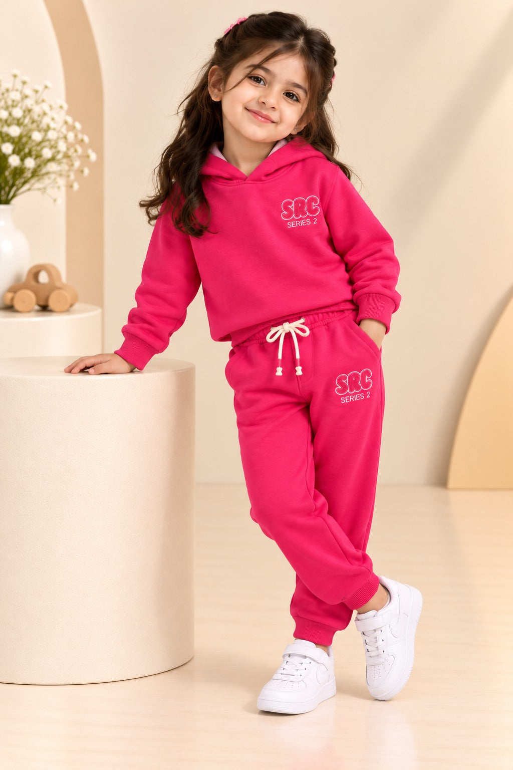 Pink SRC Warm Flex Fabric Suit Main image