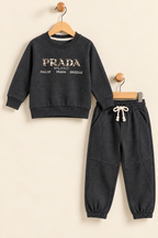 Dark Grey Milano FleecePro Fabric Suit