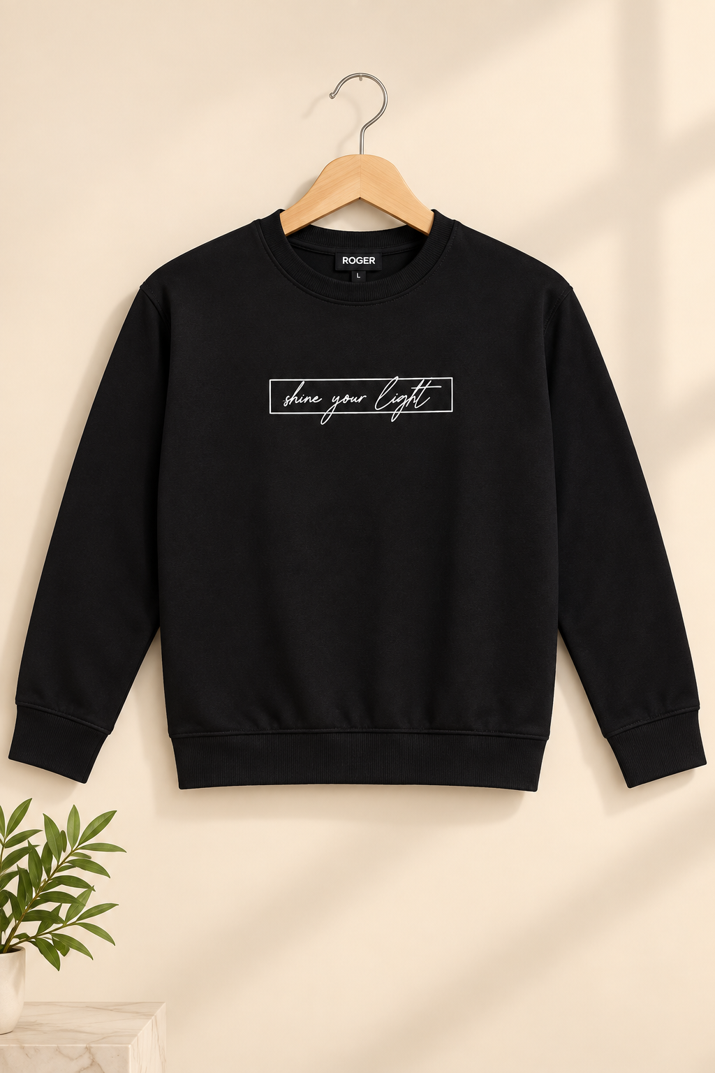 Shine Your Light Soft Peak Fabric Sweatshirt