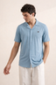 Blue-Premium Quality Half Sleeves Casual Shirt For Men